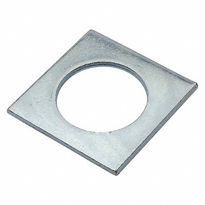 GRAINGER Z8934ZN Square Washer Znc Stl 1 1/4 in 2x0.128in 1PK