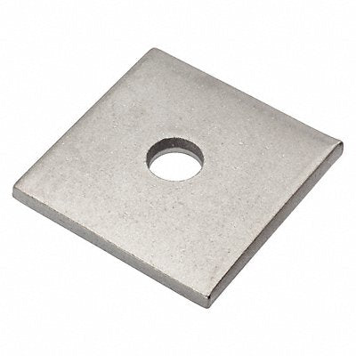 GRAINGER Z8936188 Square Washer NGrd SS 3/8 in 2x0.200in 1PK