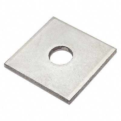 GRAINGER Z8937188 Square Washer NGrd SS 1/2 in 2x0.200in 1PK