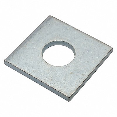 GRAINGER Z8939ZN Square Washer Znc Stl 3/4 in 2x0.200in 1PK