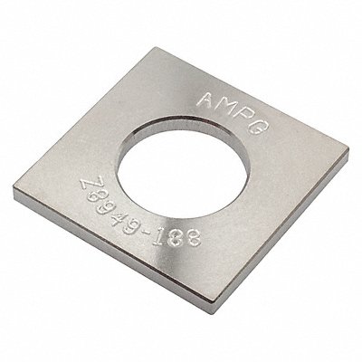 GRAINGER Z8949188 Square Washer NGrd SS 1 in 2x0.200in 1PK
