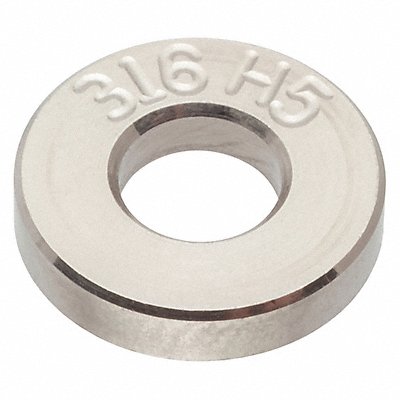 GRAINGER Z9263316H5 StrctFlat Washer 316H5 SS #10 1/2x0.90in 1PK