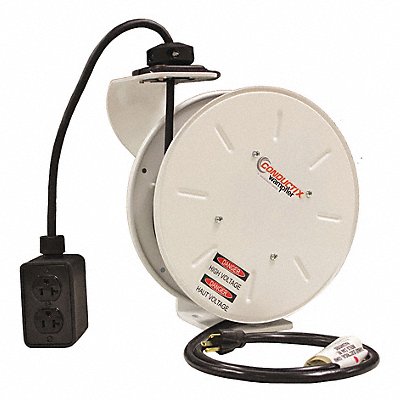 CONDUCTIX-WAMPFLER XA121120305016E Cord Reel 50ft 12 AWG Outlet Bx 125VAC