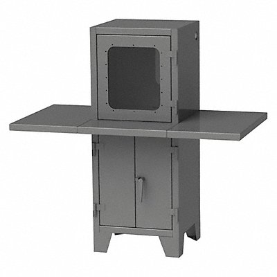 GREENE MANUFACTURING INC. EXC6772WD CompEnc 2Shlv ChrclGry 72 x67 x36