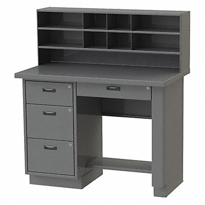 GREENE MANUFACTURING INC. ECB1250001 Pdstl/Pnl 54 x36 x31 Chrcl Gry NonMbl