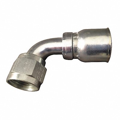 AEROQUIP FJ32500606S Crimp Fitting 90 Deg 3/8 ID 9/16 FJIC
