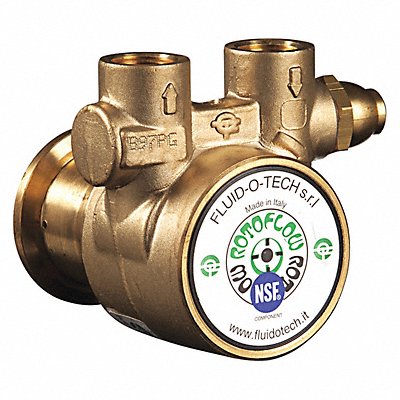 FLUID-O-TECH PA301 Pump 3/8 NPTF 111 Max GPH Brass Bypass
