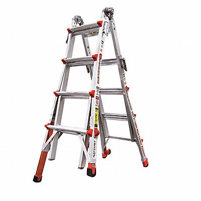 LITTLE GIANT 15187882 Multipurpose Ladder 300 lb Ld Cap. Alum.