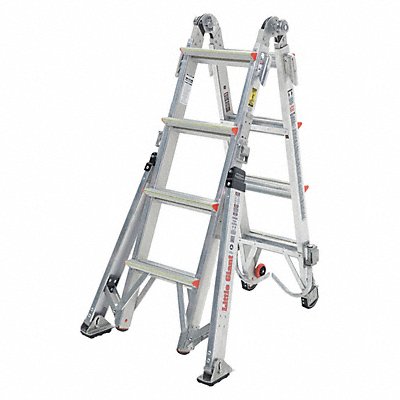 LITTLE GIANT 15197303 Multipurpose Ladder 375 lb Ld Cap. Alum.