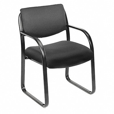 BOSS B9521BK Guest Chair Black Frame Seat 18-1/2 H