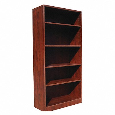 BOSS N158M Bookcase Mahogany 14 Depth 65-1/2 H