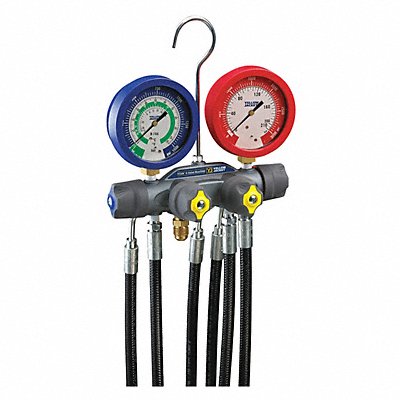 YELLOW JACKET 45925 Manifold Gauge 78 L 1/4 Port Size