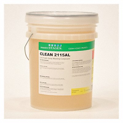 MASTER FLUID SOLUTIONS CLEAN2115AL5 Cutting Lubricant 5 gal Yellow