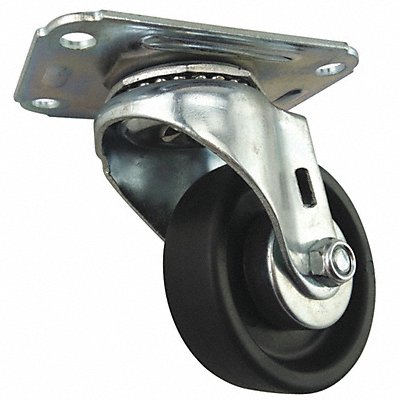 GRAINGER 426A77 Standard Plate Castor Swivel 125 lb.