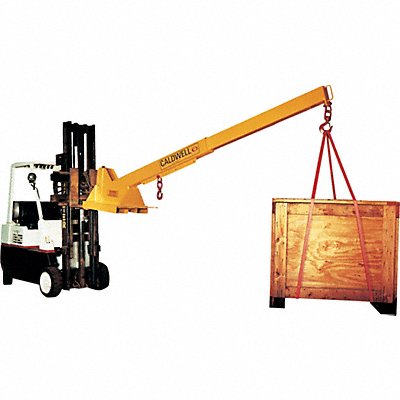 CALDWELL PB80 Pivoting Forklift Boom 8 000 lb Yellow