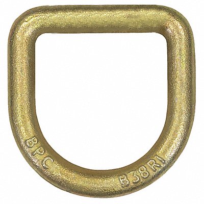 BUYERS PRODUCTS B38RZY D-Ring Steel Yellow Zinc 11781 lb Cap.