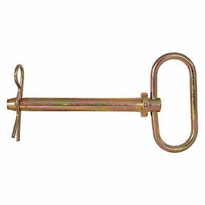 BUYERS PRODUCTS 66105 Hitch Pin 6 1/4 in Zinc Plated Yellow