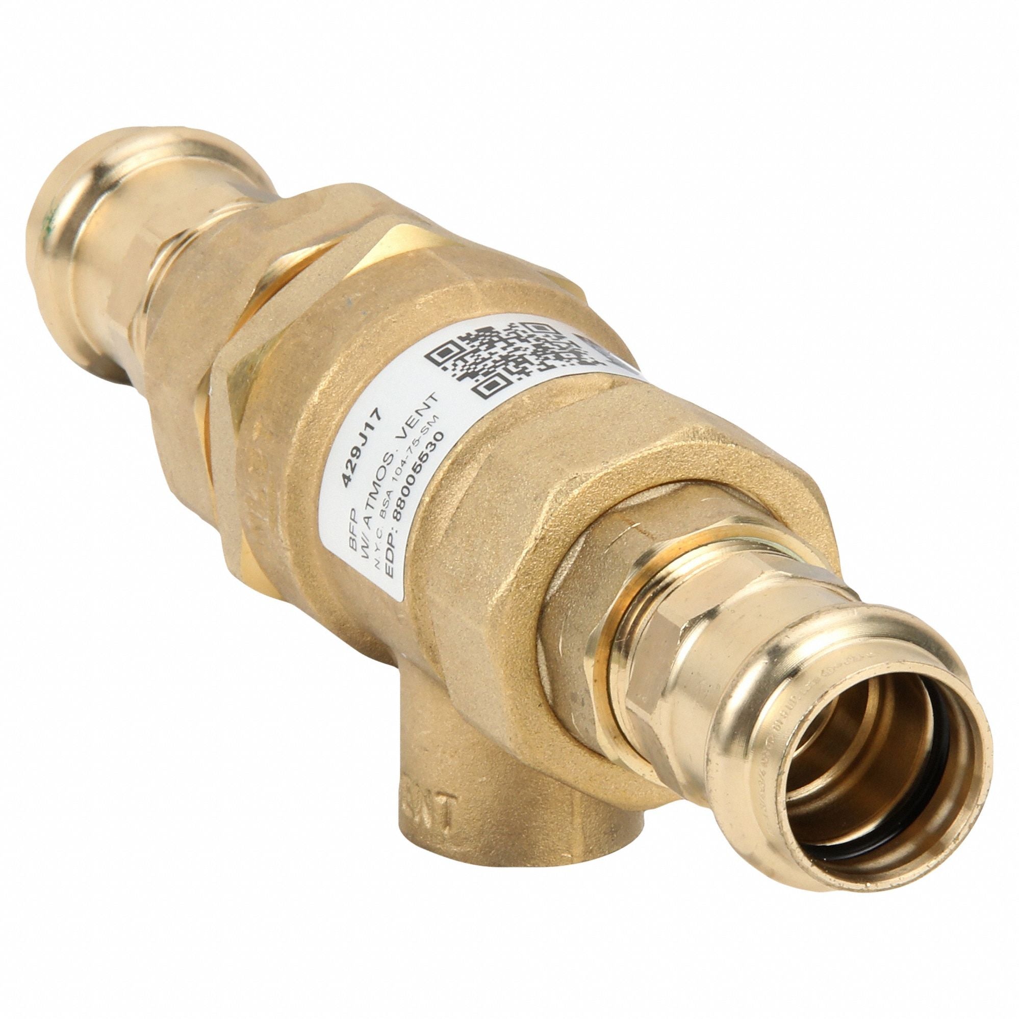 WATTS REGULATOR 349DM2PRESS Dual Check Valve Brass 3/4 Press