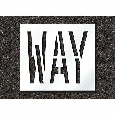 RAE STL10872410 Pavement Stencil Way