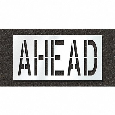 RAE STL10872428 Pavement Stencil Ahead