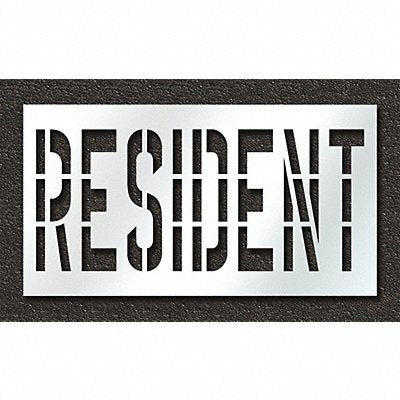 RAE STL10873630 Pavement Stencil Resident