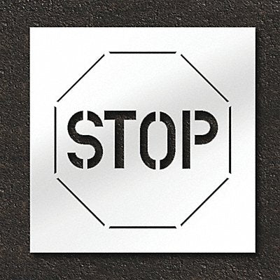 RAE STL10812401 Pavement Stencil Stop