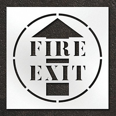 RAE STL10814806 Pavement Stencil Fire Exit