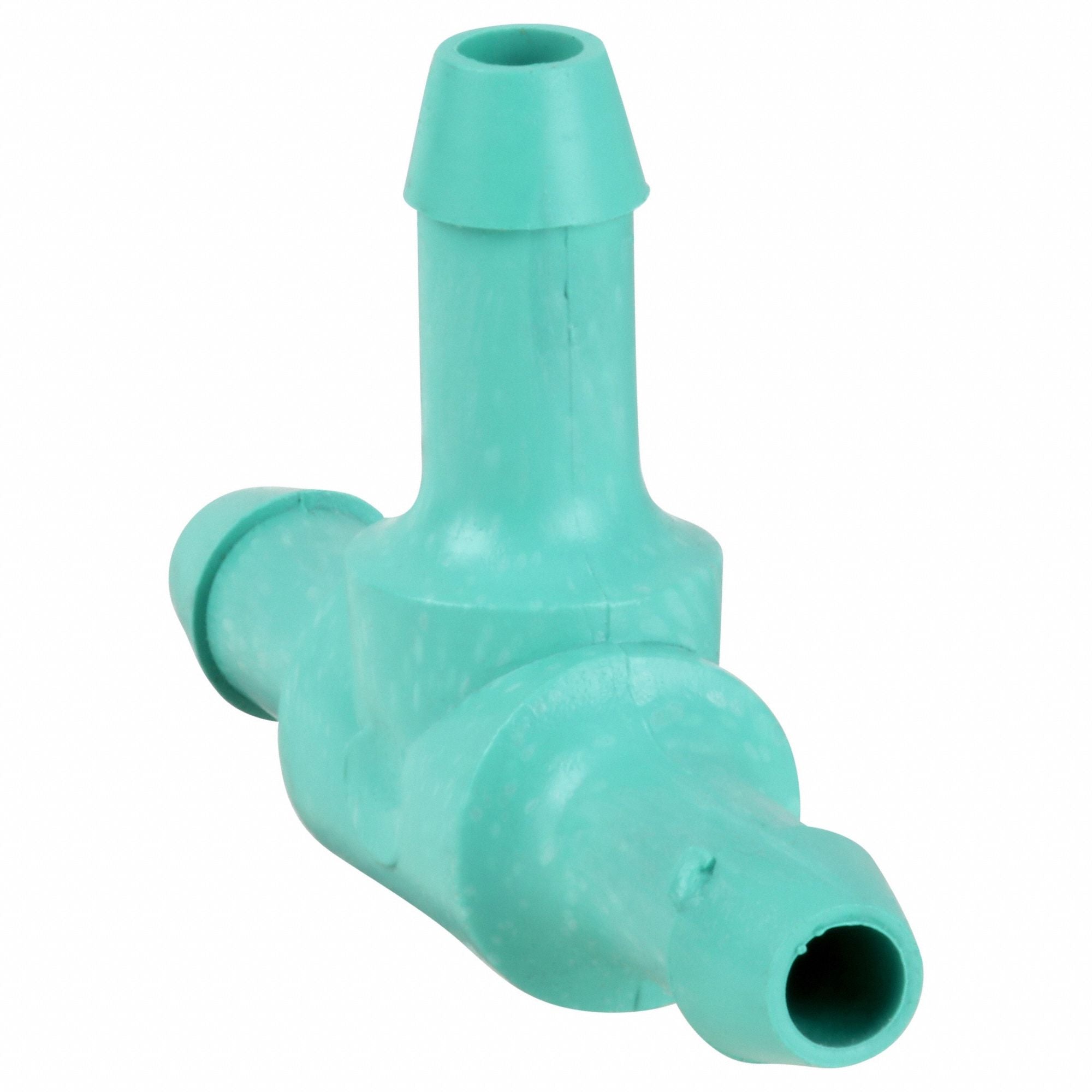 JOHNSON CONTROLS R37103007 Barbed Tee 1/4 in Plastic Aqua