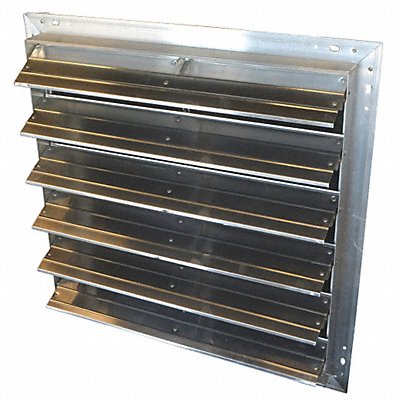 DAYTON SA48SW Intake Shutter Vertical Aluminum 48 in.