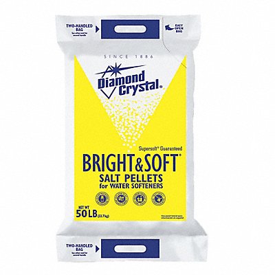 DIAMOND CRYSTAL 6141550 Water Softener Salt 50 lb Bag Pellets