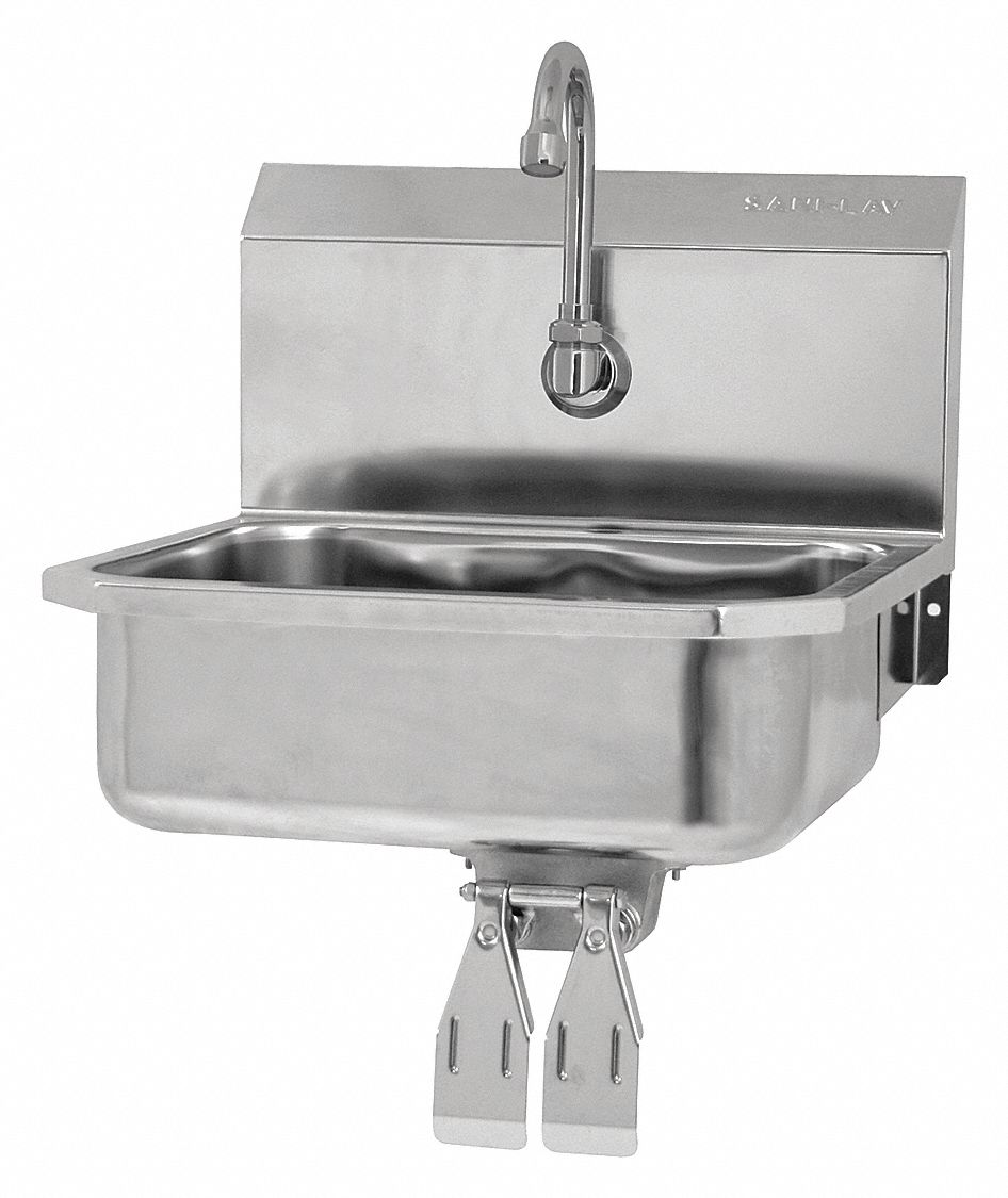 SANI-LAV 605D05 SaniLav Wall Mount Sink Rectangle 14inx11inx5in