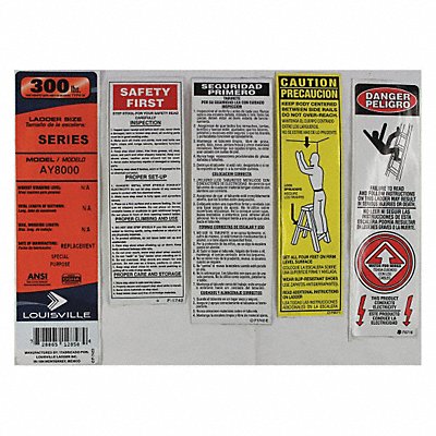 LOUISVILLE PKAY8000 Label Kit