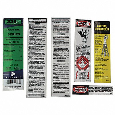 LOUISVILLE LADDER PKAS4000 Label Kit