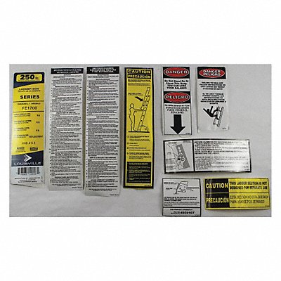 LOUISVILLE LADDER PKFE1700 Label Kit