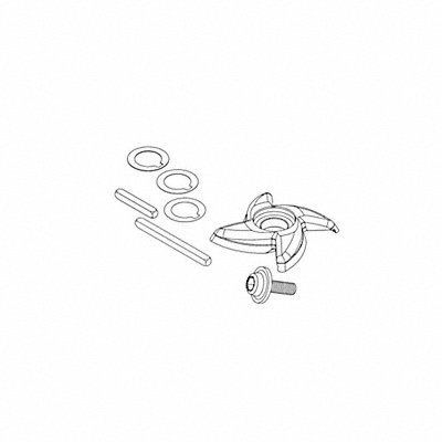 LIBERTY PUMPS K001139 RotaryCutterKit 3.25inDia 0.5inH SS