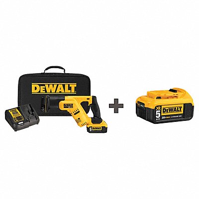 DEWALT DCS387P1DCB205 Cordless Reciprocating Saw Kit