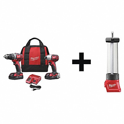 MILWAUKEE 269122000000 Cordless Combo Kit 18.0 V 3 Tools 2 Batt