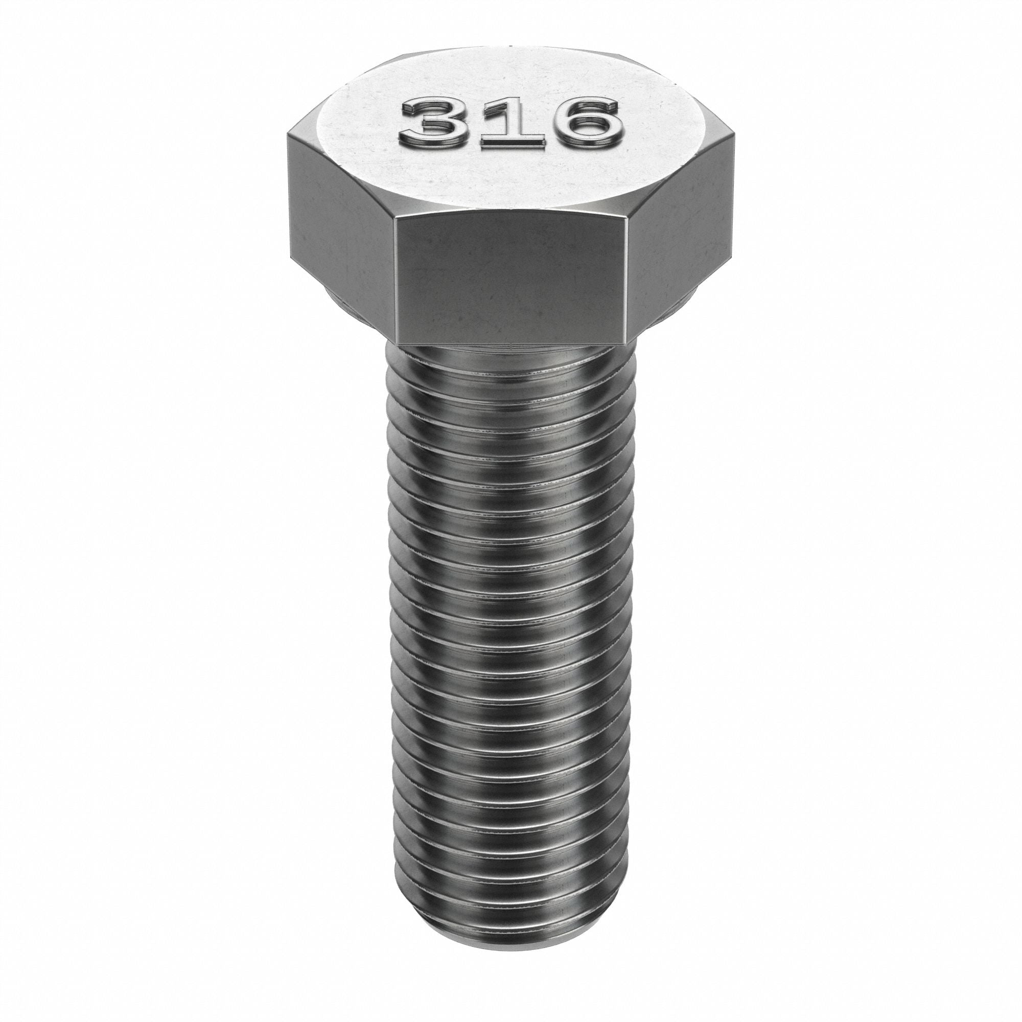 GRAINGER U550001000300 Hex Head Cap Screw SS 3 1 -8 5PK