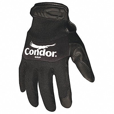 CONDOR 42KZ63 Mechanics Gloves 2XL Blk Spandex PR
