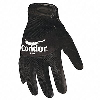 CONDOR 42LA04 Mechanics Gloves 2XL Black Neoprene PR