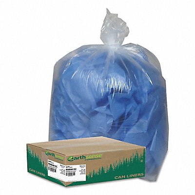 AEP EARTHSENSE RNW4615C Rcycl PlasticLnr 40x46 Clr 40to45gal PK100
