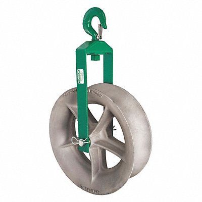 GREENLEE 8018 Hook Sheave 8000 lb Max Steel