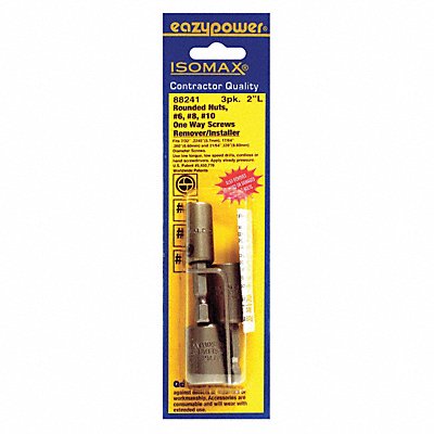 EAZYPOWER 88241 Screw Remover Screwdrvr #10 #6 #8 PK3