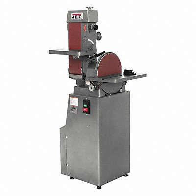 JET 414553 Belt/Disc Finishing Machine 1-1/2HP 6x48