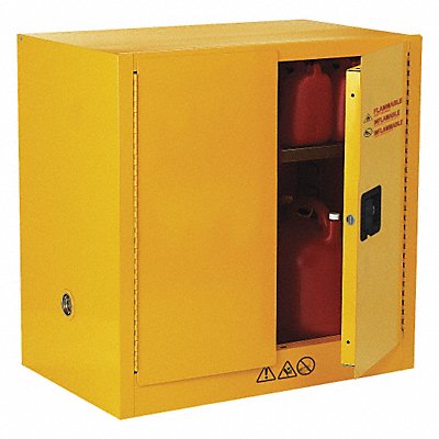 CONDOR 42X497 Flammable Safety Cabinet 22 gal Yellow