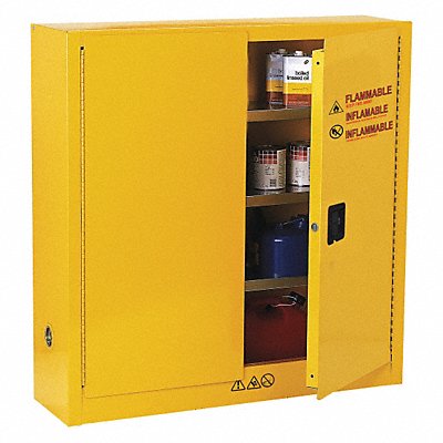 CONDOR 42X498 Flammable Safety Cabinet 24 gal Yellow