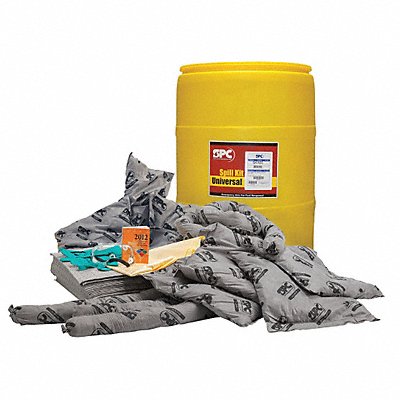 BRADY SPC ABSORBENTS SKA55 Spill Kit Universal Yellow