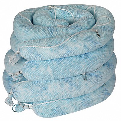 BRADY SPC ABSORBENTS ENV510 Absorb Boom Oil Based Liquids 10ft L PK4