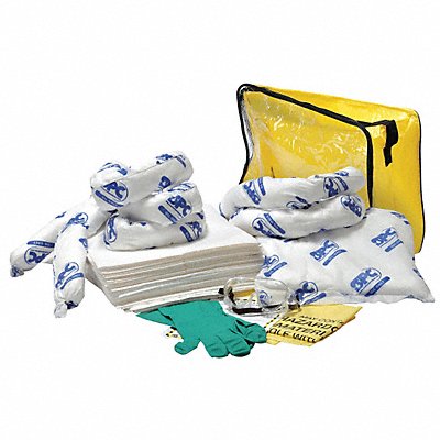 BRADY SPC ABSORBENTS SKOCFB Spill Kit Oil Based Liquids Clear/Yellow