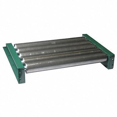 ASHLAND CONVEYOR 5F05S03B39 Roller Conveyor 5 ft L 39 BF Steel